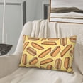 thumbnail image 5 of Susaid Hot Dogs Print Pillowcases Multiple Size, Pillow Cover Super Soft Envelope Closure Standard Pillow Case-16"x24", 5 of 6