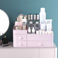thumbnail image 1 of Organizador de Maquillaje, Diseño de Compartimentos de Estuches Cosmética para la Sombra de Ojos de Lápiz Labial para el Hogar para el Cepillo, 1 of 7