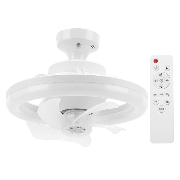 Ventilador techo montaje empotrado RGB/3 colores regulable 3200K-6500K para el del