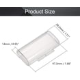 thumbnail image 2 of HUGFEGWE 2 x 18650 Battery Storage Case Holder Organizer Box Transparent 2Pcs U2536-18143, 2 of 6