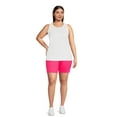 thumbnail image 4 of JMS Just My Size by Hanes Women's Plus Size Pull On Shorts with Pockets, Single and 2-Pack, 9” Inseam, Sizes 0X-4X, 4 of 6