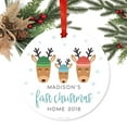 thumbnail image 2 of Koyal Wholesale Custom Adoption Family Metal Christmas Ornament, Madison's First Christmas Home 2019, Holiday Reindeer, 2 of 3