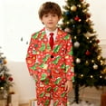 thumbnail image 2 of SRZYMJ Boys Formal Blazers Casual Button Suit Jackets Dress School Sport Coats Red 13-14 Years, 2 of 4