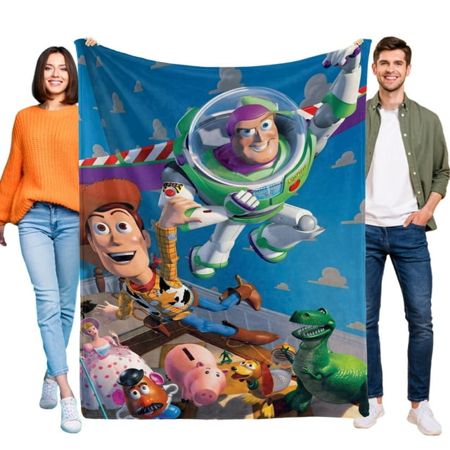 Toy Story anti-pilling, suave, ligera, esponjosa y acogedora de lujo para hogar y cocina – Perfecta para niños y adultos,80X120cm