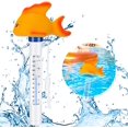 thumbnail image 1 of Swimming Pool Swimming Pool Thermometer, Floating Swimming Pool Thermometer Cute Cartoon Thermometer for Spa Tub Water Temperature Hot Tub Fish Pond (Goldfish), 1 of 5