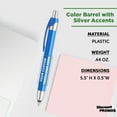 thumbnail image 4 of 10 Linux Click Action Plastic Stylus Pens Pack - Retractable, Black Ink - Blue, 4 of 5