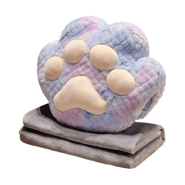Easter Travel Pillow Blanket Set Cat Pillow With Compact Travel Blanket Combo Warm Traveling Plane Portable Car Camping Blanket Warm Hand Thick Warm Blanket Textu Soft Throw Blanket with Tassels