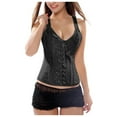 thumbnail image 1 of DuoJiaJ Fishbone Corset Strap Vest Embroidered Jacquard Shapewear, 1 of 4