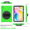 thumbnail image 6 of XYX Case for Samsung Galaxy Tab S6 Lite 10.4 inch SM-P610/P613/P615/P619 with 360 Degree Rotating, Hand Strap, Shoulder Strap, Green, 6 of 7