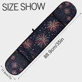 thumbnail image 3 of Yayeee Double Oven Mitt Kitchen Heat Resistant Baking 35" x7" Quilted Glove, Red and White Fireworks Pattern, 3 of 6