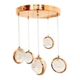 thumbnail image 1 of Lampara Colgante Luz Ideal, Saturno 5 Luces 3 Tonos Luz Led., 1 of 7