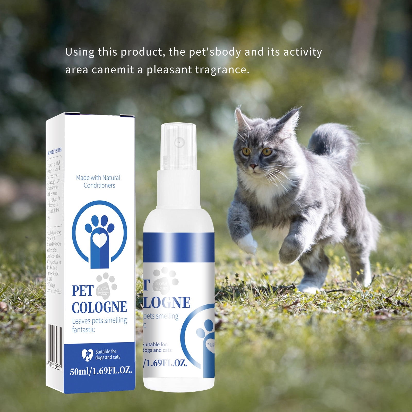 1.69 fl.oz Perfume for Pets Dog and Cat Spray Conditioning Odor Dog Odor Remover Perfume cat Odor Remover Perfume for All Coat Types Walmart