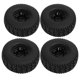 thumbnail image 2 of Estrela 4 neumáticos de goma de patrón plano 2.2 con llantas de plástico de 6 radios para coche Arrma Senton 1/10 RC, 2 of 8