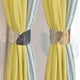 thumbnail image 1 of Sujetadores de cortinas metálicas - Sujetadores de cortinas de aleación para cortinas translúcidas, respaldos decorativos de 2,36" de diámetro plateados para las fijadas, paquete de 1, 1 of 6