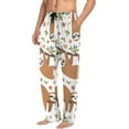 thumbnail image 5 of FREEAMG Sloth Cotton Pajama Pant for Men, Super Soft Lightweight Lounge Pajama Bottoms Drawstring Sleepwear Pant with 2 Pockets, 5 of 7