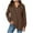 Brown, variant on idosla Womens Tops V Neck Button Sweatshirt for Women Pullover Long Sleeve Shirts Fall Outfits 2025 Loose Fit (Coffee, S)