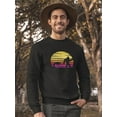 thumbnail image 2 of Cheetah And Yeti Sunset Retro   Sweatshirt Men -Image by Shutterstock, Male XX-Large, 2 of 4