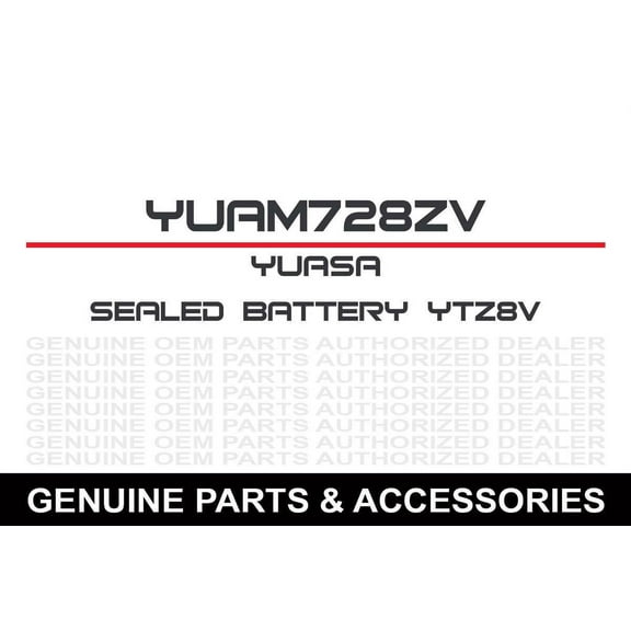 Yuasa YUAM728ZV YTZ8V Factory Activated YTZ High Performance AGM Battery