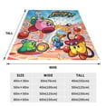 thumbnail image 3 of Kirby Blanket Super Soft Cozy Throw Blanket Fuzzy Comfy Flannel Blanket Warm Plush Blankets For Couch, Sofa, Bed 60"X50", 3 of 6
