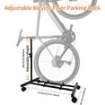 thumbnail image 2 of stusgo Vertical Bike Stand Movable with Casters, Freestanding Indoor Bike Storage Rack Upright Bicycle Floor Stand Indoor Bike Holder with Adjustable Height for Garage & Apartment, 2 of 11