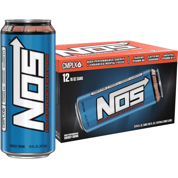 NOS Original 12 Pack - 16 Fl Oz