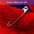 thumbnail image 2 of Bewildely Juego de alfileres 500X, Clip de seguridad, coloridos bolsos multicolores, útiles de costura prácticos a prueba de herrumbre, De coser, 2 of 5