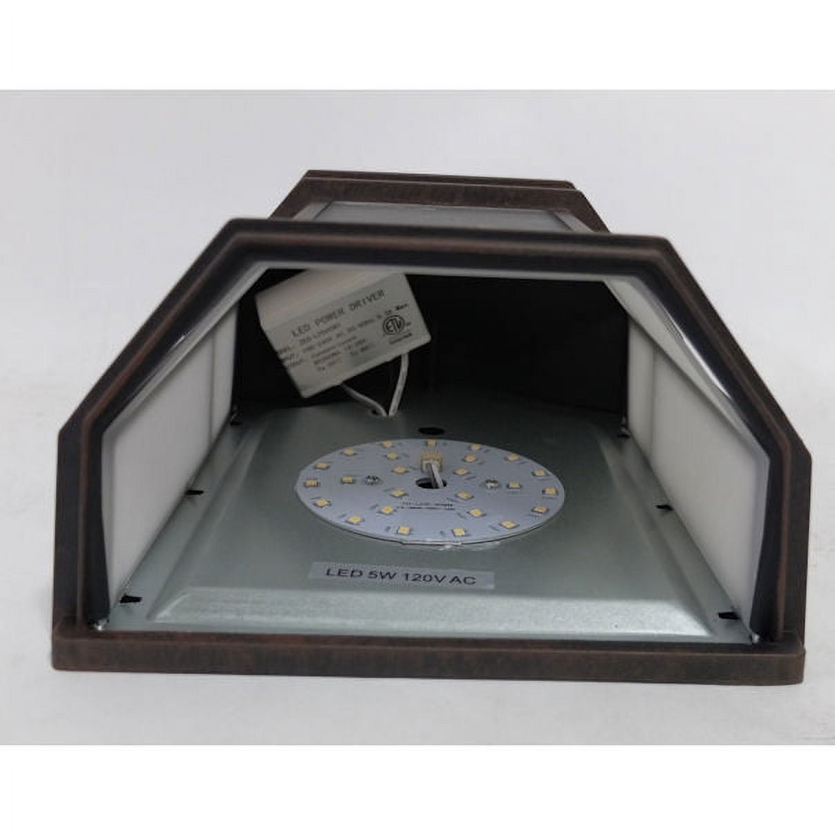 Litex 9.5-in H ODWLED-2CBZ Bronze LED Outdoor Wall Light - NEW