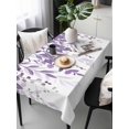 thumbnail image 6 of Purple Leaves Table Cloth, Waterproof Tablecloth for Rectangle Tables, Summer Botanical Reusable Washable Fabric Table Cover for Restaurant Kitchen Dining Tables 60"x120" Watercolor Weeping, 6 of 9