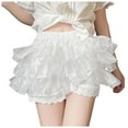 thumbnail image 3 of Women Fashion Solid Pants Lolita Pumpkin Pants Cake Culottes Can Be Worn Outside With Leggings Summer Dresses for Short Women Women Romper Shorts Womens Shirts Short Sleeve Womens Robe Short Women's, 3 of 3