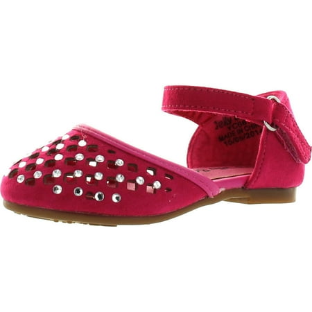 

Jelly Beans CAPANO Toddler s Little Girl Ankle Strap Rhinstone Deco Sandal Shoes Fuchsia 5