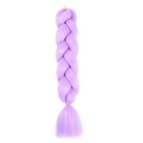XmhyTop 24Inch Synthetic Jumbo Braiding Hair (3-Pack), 100g/Piece Crochet Twist Braids, Easy-to-Install Hair Extensions for Box Braids, Light Purple