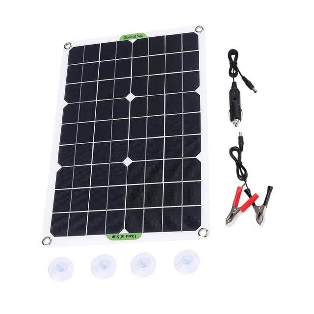 Abbracc 20W Solar Panel Kit Solar Power 18V for Outdoor Activity Automotive Camera Solar
