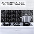 thumbnail image 5 of 3 Sided Splatter Guard Foldable Grease Splatter Screen for Frying Pan Aluminum Foil Splash Guard for Stove Top Oil Splash Insulation Block Barrier for Cooking Kitchen Restaurant Use, 5 of 7