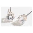 thumbnail image 2 of Women's 6mm Silver Cubic Zirconia Ear Sense Stud Earring by Howard's, 2 of 4