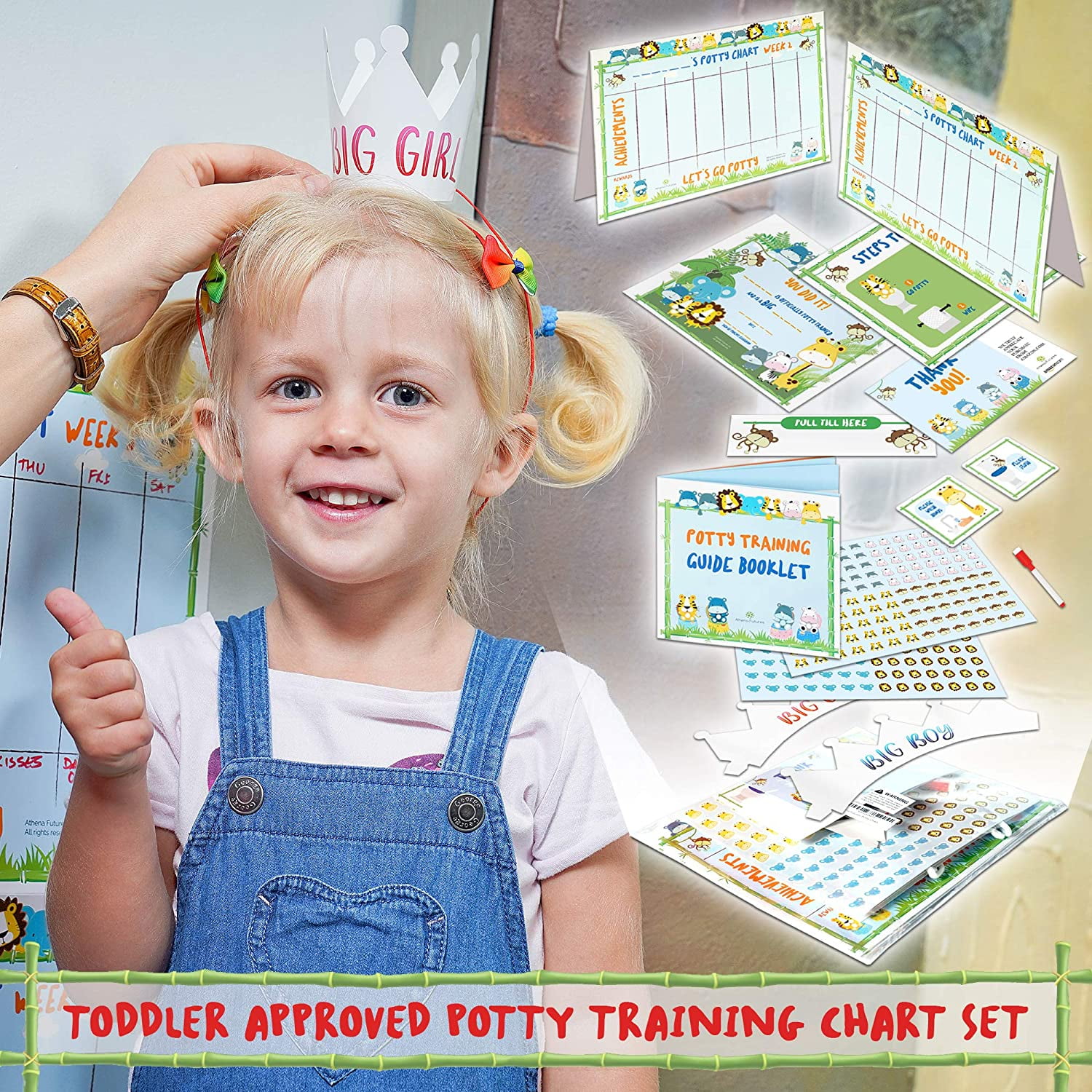 Potty Training Chart for Toddlers,Boys,Girls - Animal Design - Magnetic  Sticker Chart, Waterproof Magnetic Potty Training Reward Chart,  Certificate, 3 Instruction Steps, 35 Magnetic Stickers Funny Animal Theme