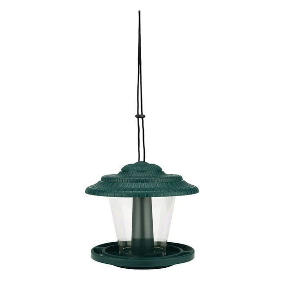 Binwennn Wild Bird Feeder Hanging Garden Yard Outside Decoration Bird Food Distributor Squirrels Proof Feeder Clear Birdhouse Hummingbird Feeder Glass Firehouse Birdhouse Suction Feeder Small Cage for