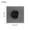 thumbnail image 2 of Unique Bargains Grommet Wall Plate PC with 1.2 Inch Rubber Cable Pass Through Grey 2 Pcs, 2 of 5