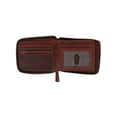 thumbnail image 2 of American Bison  Oil Pull Up Leather Zip Around Wallet with Center Flap (Men), 2 of 5