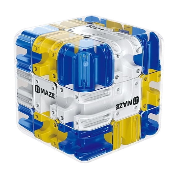 Mind Challenge Puzzle Cube, 3D Logic Brain Training Cube with Progressive Levels, Interactive Educational Gift for Family & Friends