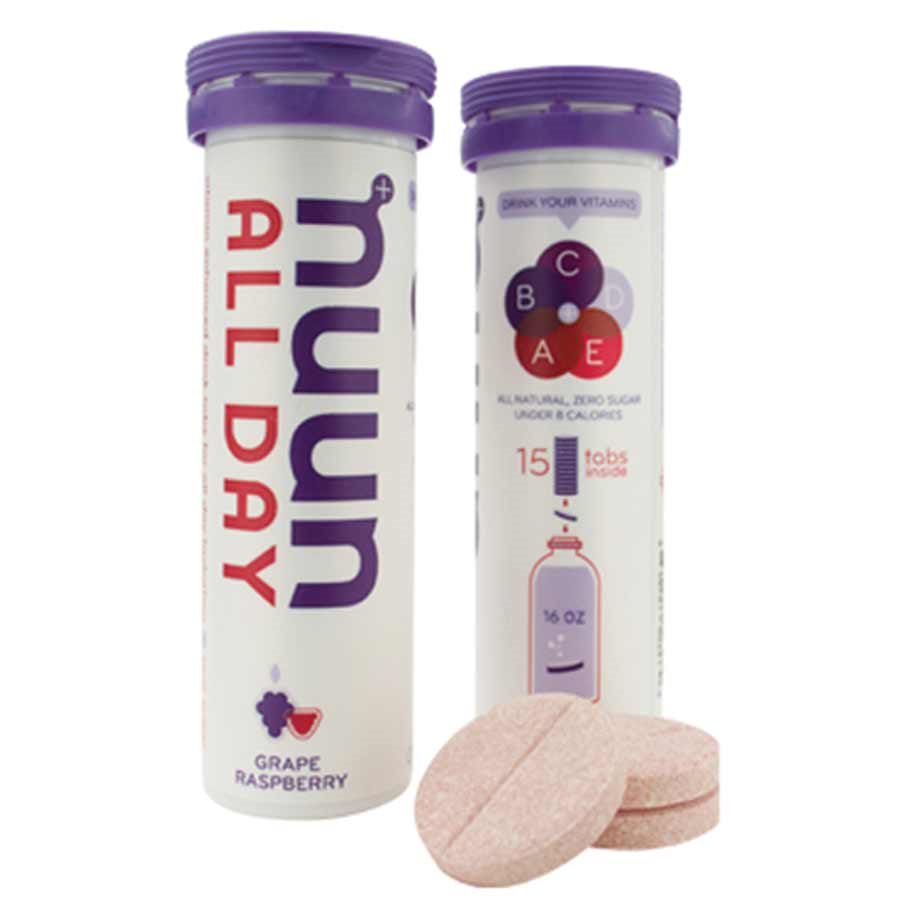 nuun All Day Hydration Tablets Grape Raspberry, Box of 8 Tubes