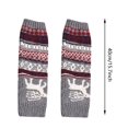 thumbnail image 5 of Kcolen Christmas Gifts Knitted Woolen Fawn Stack Snowflake Socks Thicken Foot Leggings Warmer Pile Christmas Cozy Thermal Calf-Length, 5 of 9