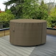 thumbnail image 3 of Budge Small Black and Tan Patio Round Table Cover, StormBlock Hillside, 3 of 9