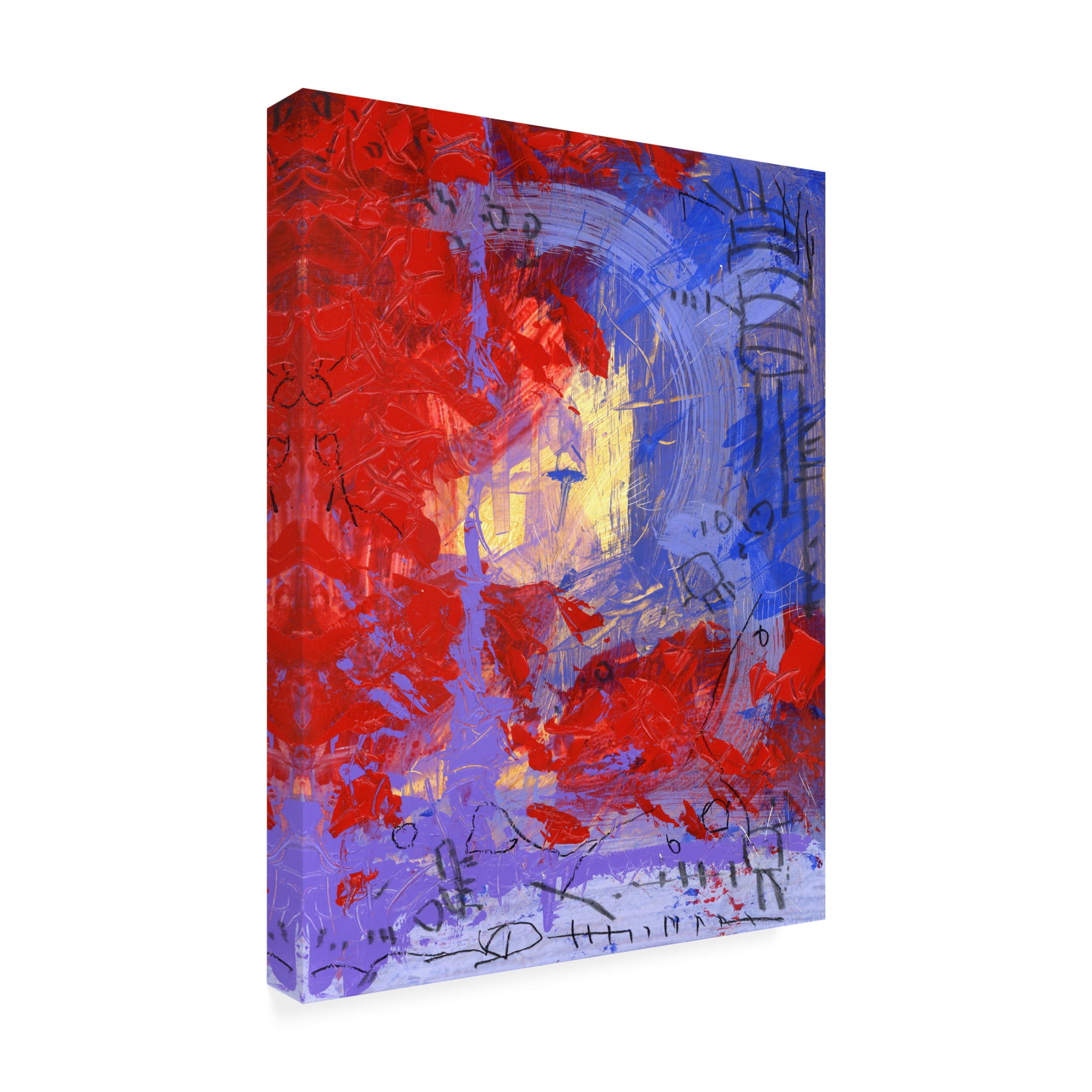 Canvas Wall Art - Randy Noble Fine Art 'District' Wall Art for Living Room, Bedroom, or Office Décor by Trademark Fine Art - 24 x 32 Inches
