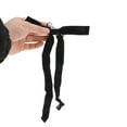 thumbnail image 5 of Unique Bargains 1 Pc Solid Bow Long Ribbon Hair Elastic Band Black, 5 of 5