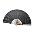 thumbnail image 1 of Abanico de mano plegable de acero inoxidable para cosplay, ideal para fiestas. negro, 1 of 9
