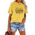 thumbnail image 2 of Anbech Sunflower T-Shirt for Women Graphic Butterfly Printed Short Sleeve Tee Tops with Crew Neck, 2 of 4
