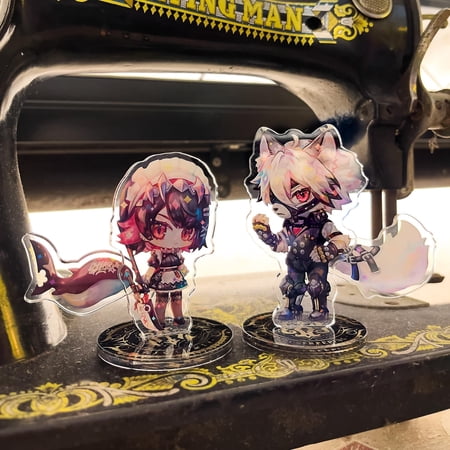 Ellen Joe, Von Lycaon Wiggle Tail Acrylic Standee - Zenless Zone Zero [Fanmade] Acrylic Stand, Shaking Tail, Wag, Victoria Housekeeping, ZZZ (1 standee)
