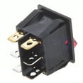 thumbnail image 3 of Red Light Illuminated 6 Pin Dual SPST ON/ Boat Rocker Switch AC 15A/250V 20A/125V, 3 of 4