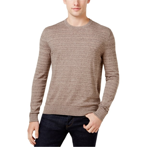 Suéter de punto tricolor Michael Kors para hombre marrón extragrande