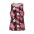 thumbnail image 4 of Fotbe Rose Flowers Pattern Men's Quick Dry Workout Tank Top Gym Muscle Tee Fitness Bodybuilding Sleeveless T Shirt Breathable Workout Shirt-X-Large, 4 of 9